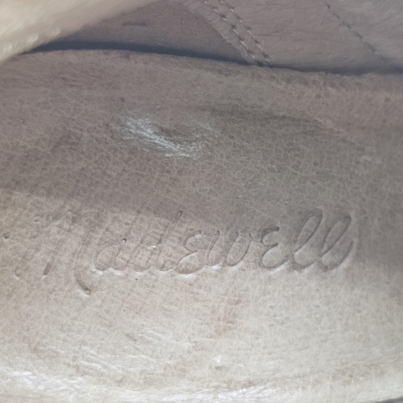 Madewell Sz 6 1/2 Billie Bootie Otter Beige E0192 Tan Zip Up Suede - Picture 11 of 13